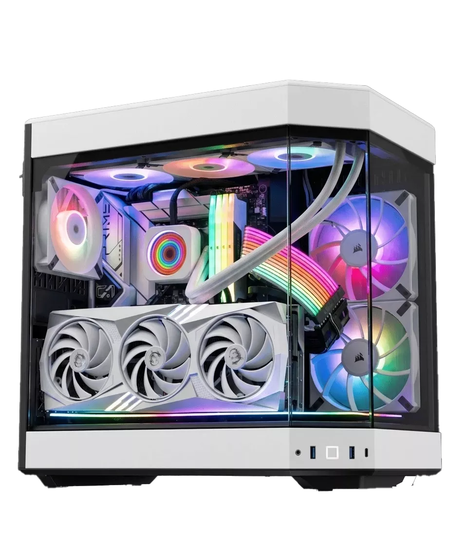 Custom RGB Gaming PC with NVIDIA RTX graphics and high performance components