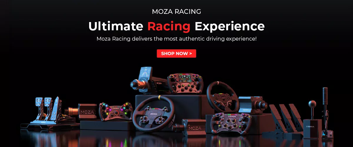 moza racing wheels, pedals and racing hardware
