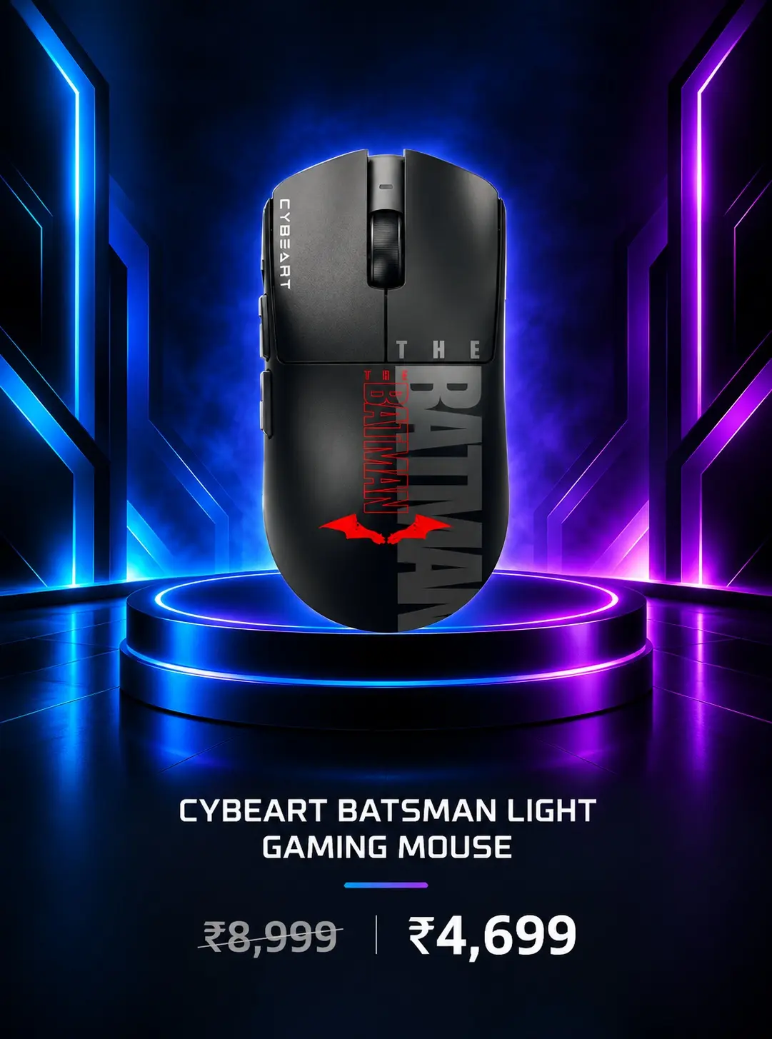 Cybeart Batman ultra light gaming mouse