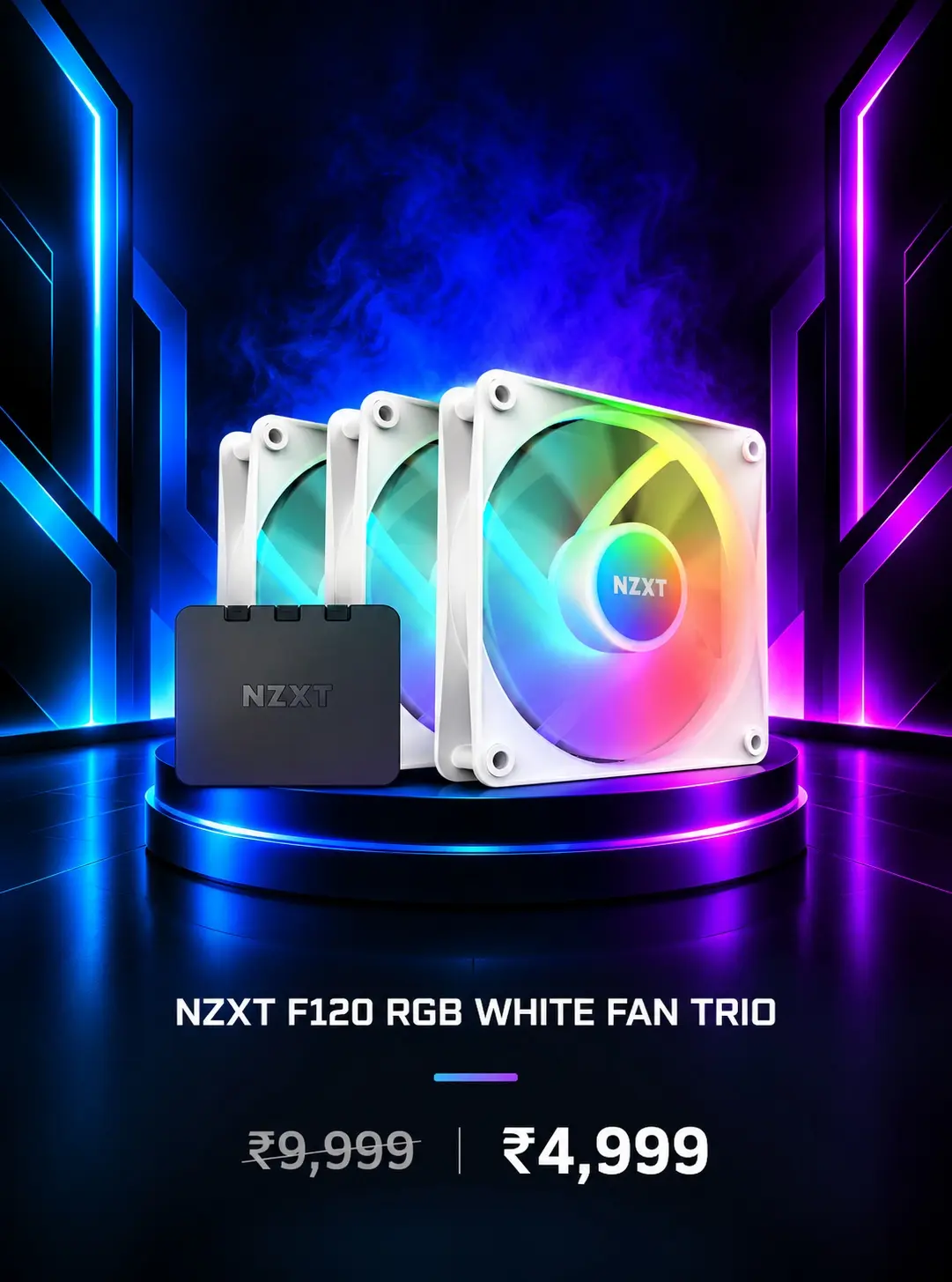 NZXT F120 RGB fan triple pack