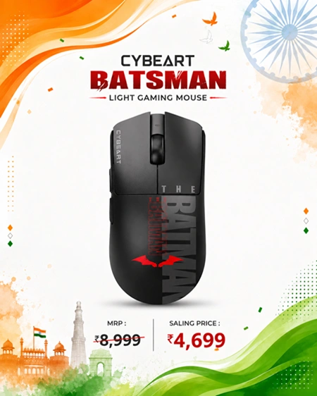 Cybeart Batman Ultra Light Gaming Mouse