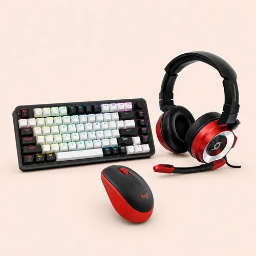 Gaming Keyboard Mouse Headset and PC Peripherals