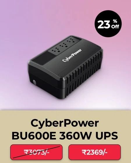 CyberPower BU600E 360W Line Interactive UPS