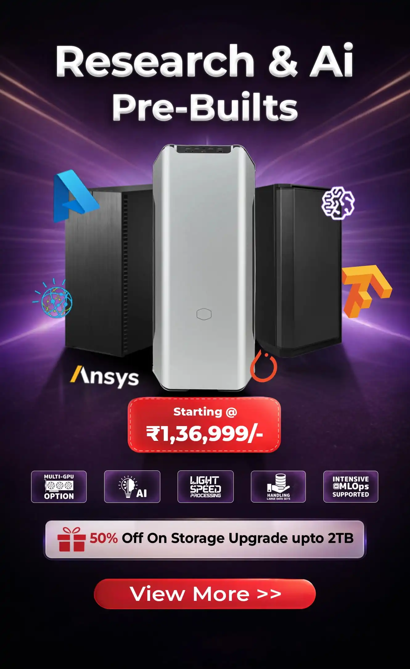 Research And AI Workstation PC Heavy Workloads