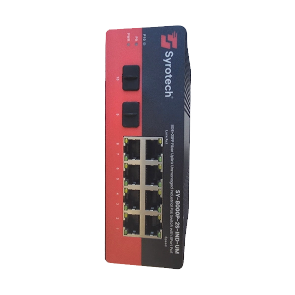 Syrotech SY-8000P-2S-IND UM Industrial Unmanaged 8 PoE Gigabit Switch image 2