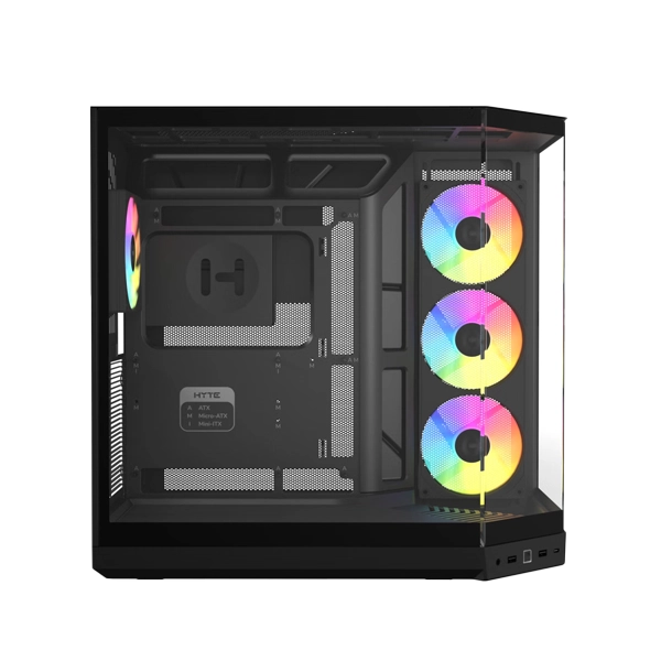 Hyte Y50 RGB Essential Aesthetic Pitch Black Gaming PC Cabinet