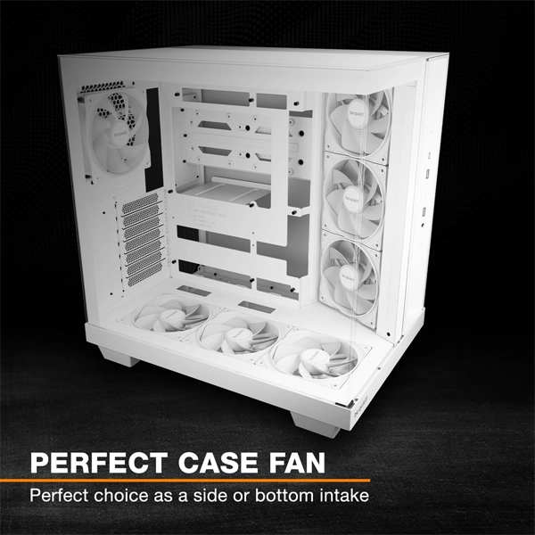 be quiet! Pure Wings 3 120mm PWM Reverse Triple-Pack White Case Fan image 3