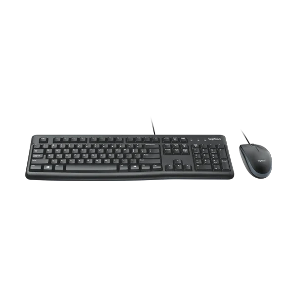 Logitech MK120 Wired Black Keyboard and Mouse Combo image 2