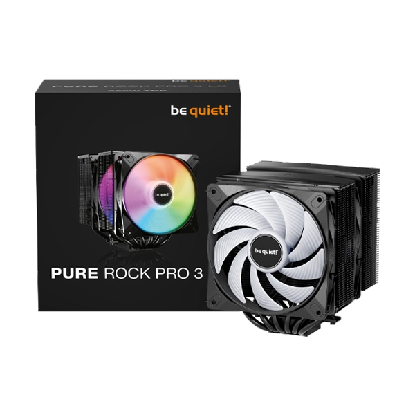 be quiet! Pure Rock Pro 3 LX Black ARGB  Dual Tower Air Cooler image 5