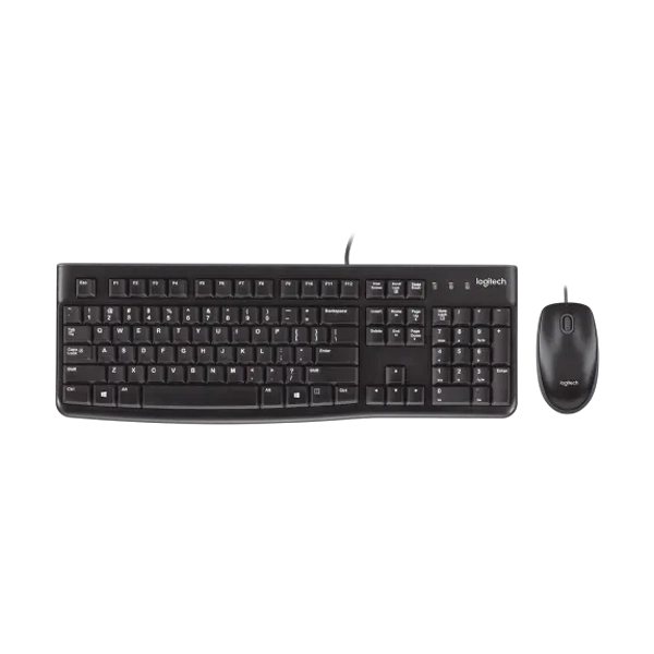 Logitech MK120 Wired Black Keyboard and Mouse Combo