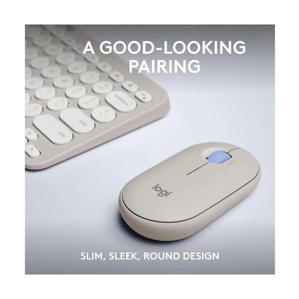 Logitech Pebble 2 Wireless Sand Keyboard and Mouse Combo image 2