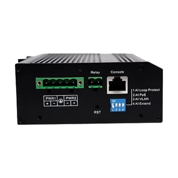Syrotech SY-4000P-2S-IND Industrial Gigabit PoE Switch with 4 PoE Ports image 3