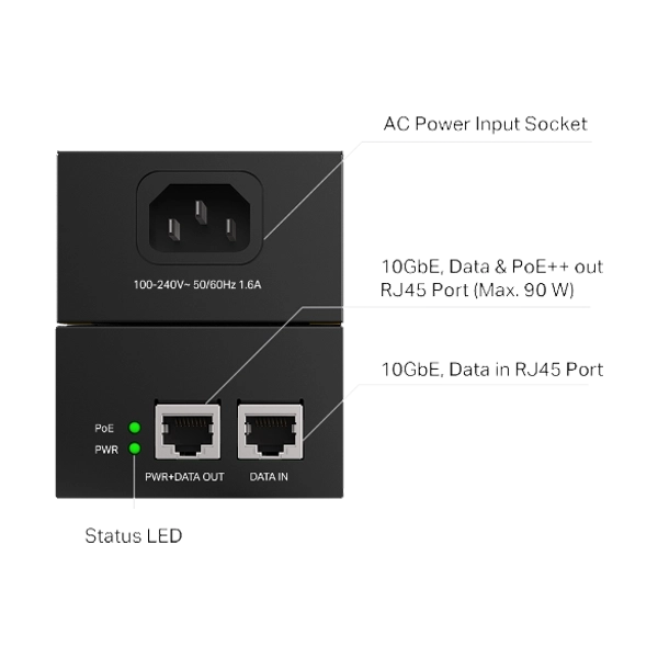 TP-Link POE380S Omada PoE++ Injector 90W Network Devices image 3