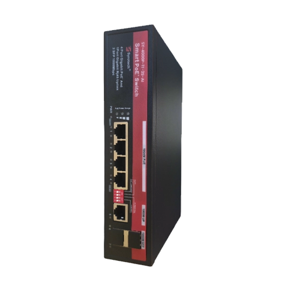 Syrotech SY-4000P-1T-2S-AI Unmanaged Gigabit 4 Port Poe Switch image 3