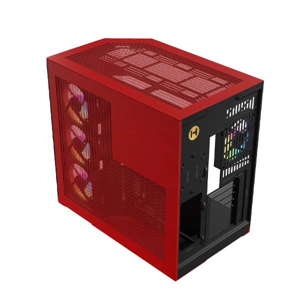 Hyte Y50 RGB Essential Aesthetic Black Cherry  Gaming PC Cabinet image 4