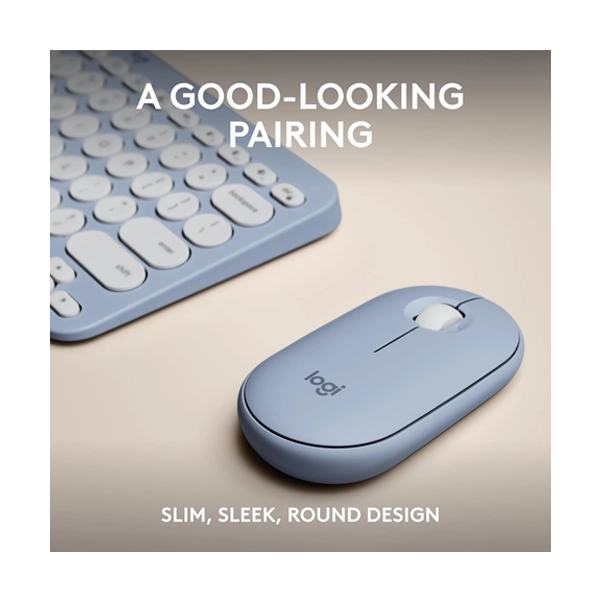 Logitech Pebble 2 Wireless Blue Keyboard and Mouse Combo image 2