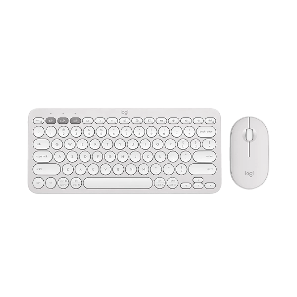 Logitech Pebble 2 Wireless White Keyboard And Mouse Combo