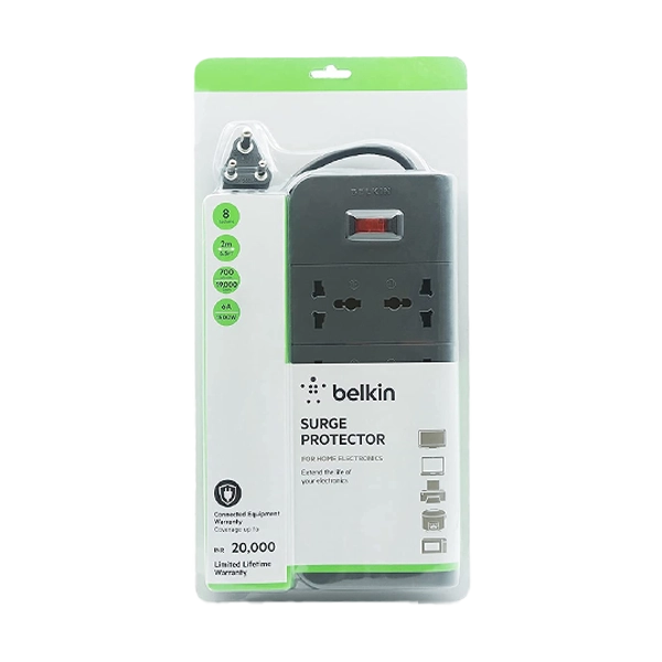 Belkin 8-Socket 5Ft Heavy Duty Cable with Surge Protector Extention Board image 2