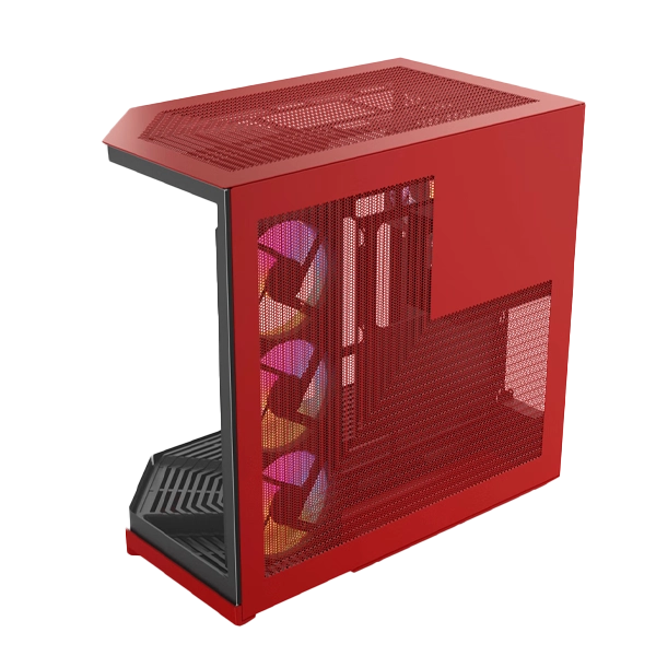 Hyte Y50 RGB Essential Aesthetic Black Cherry  Gaming PC Cabinet image 5