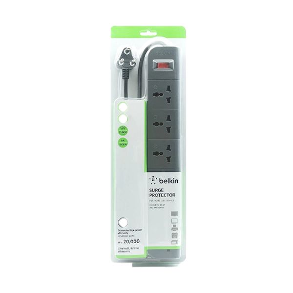Belkin 6-Socket 5Ft Heavy Duty Cable with Surge Protector Extention Board image 3