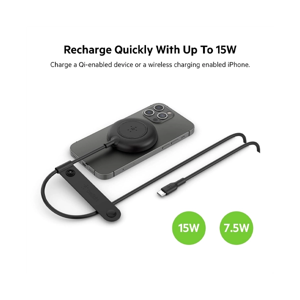 Belkin Magnetic 7.5W Portable Wireless Charger Pad image 3