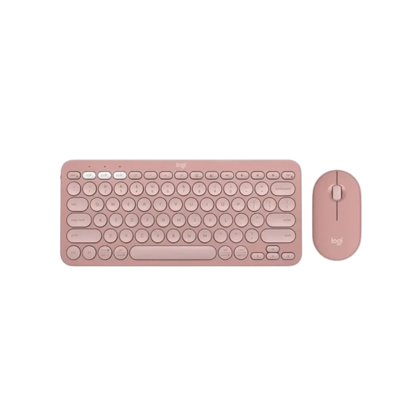 Logitech Pebble 2 Wireless Rose Keyboard and Mouse Combo