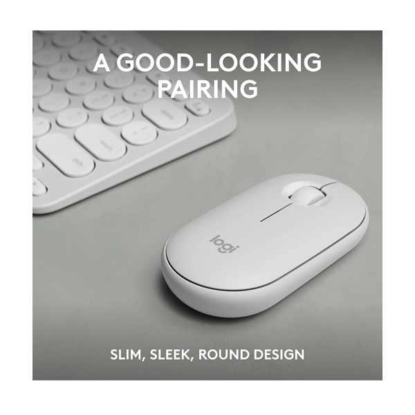 Logitech Pebble 2 Wireless White Keyboard And Mouse Combo image 2