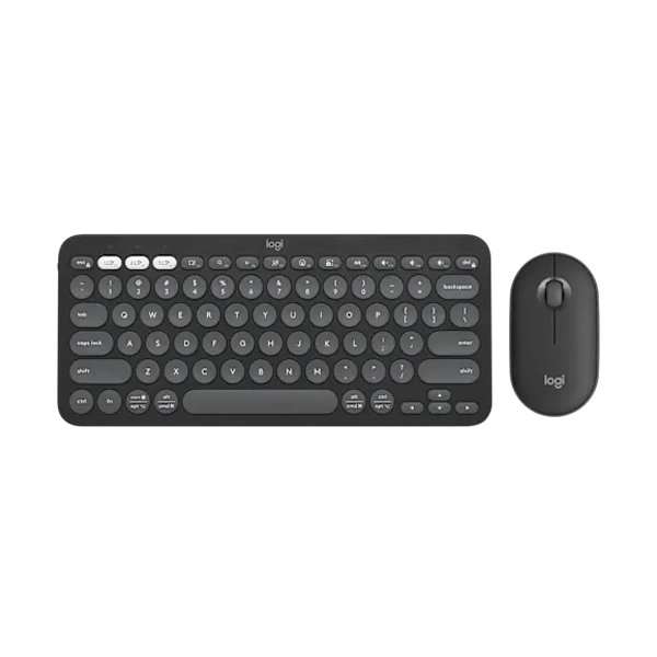 Logitech Pebble 2 - Graphite Wireless Keyboard and Mouse Combo