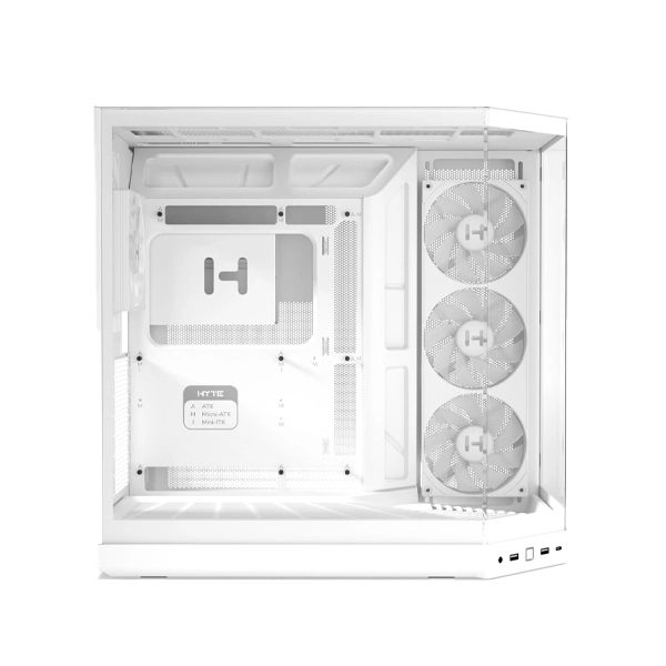 Hyte Y50 RGB Essential Aesthetic Snow White Gaming PC Cabinet image 5