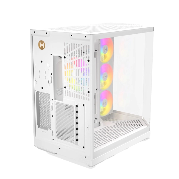 Hyte Y50 RGB Essential Aesthetic Snow White Gaming PC Cabinet image 2