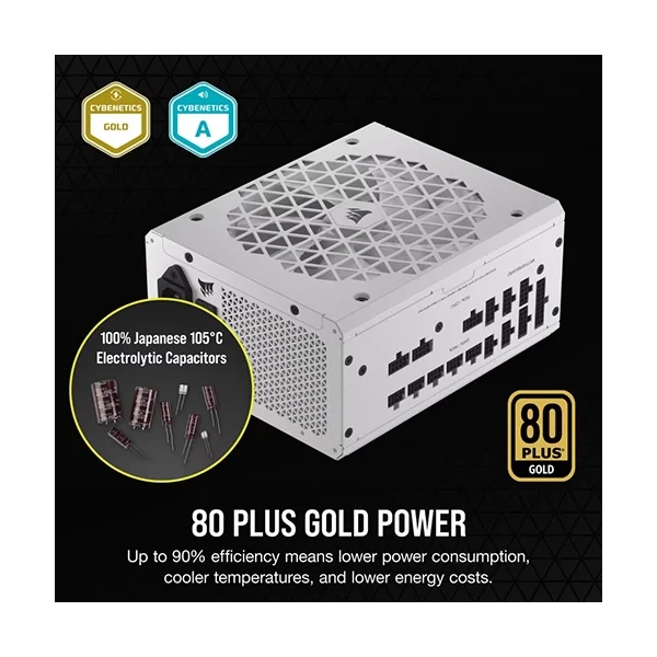 Corsair RM1200x Shift Fully Modular Gold ATX White SMPS image 4