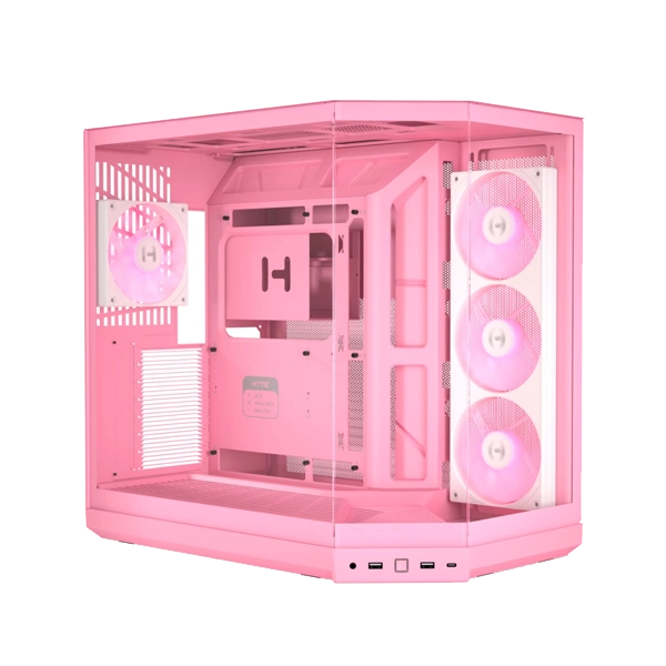 Hyte Y50 RGB Essential Aesthetic Strawberry Milk Gaming PC Cabinet image 3