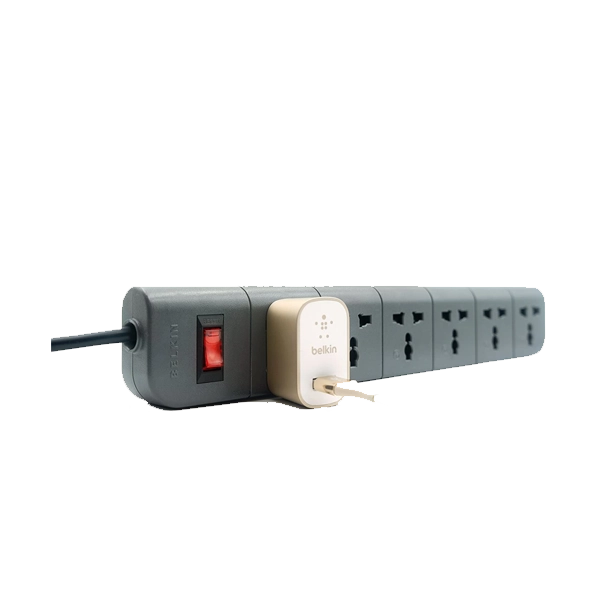 Belkin 6-Socket 5Ft Heavy Duty Cable with Surge Protector Extention Board image 2
