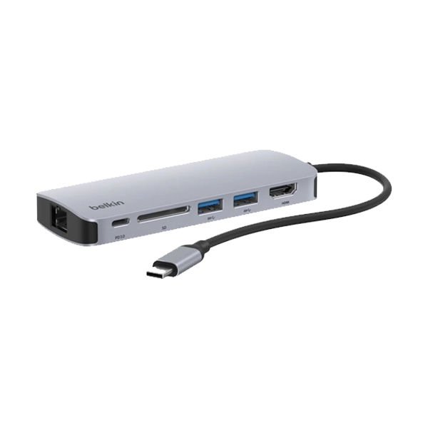 Belkin 100W USB CType 6 in 1 Multimedia Hub Adapter image 5