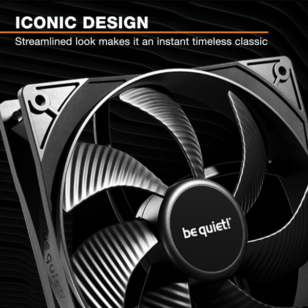 be quiet! Pure Wings 3 120mm PWM Reverse Triple-Pack Black Case Fan image 4
