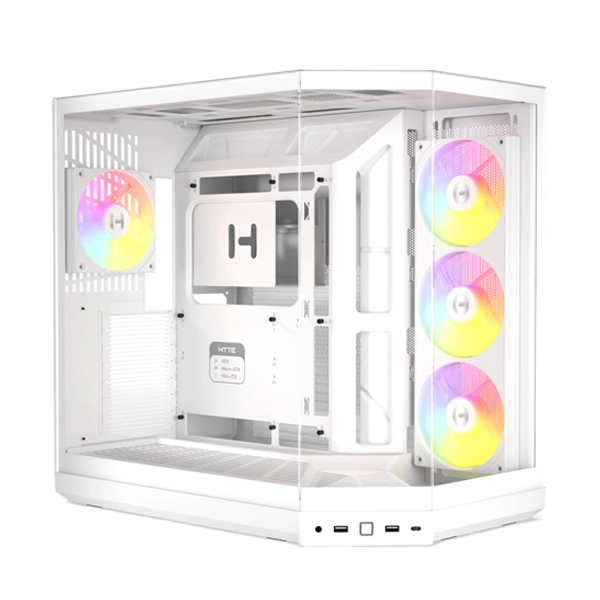 Hyte Y50 RGB Essential Aesthetic Snow White Gaming PC Cabinet