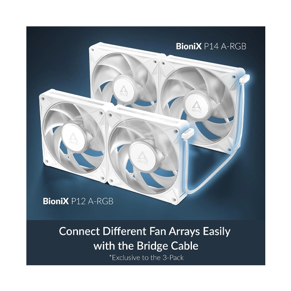 Arctic BioniX P12 A-RGB White 3-Pack Case Fan image 2