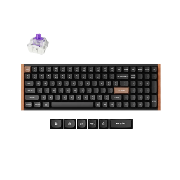 Keychron K4 HE K4H-F1 96% Compact Hall Effect Wireless Magnetic Switch Black Custom Keyboard
