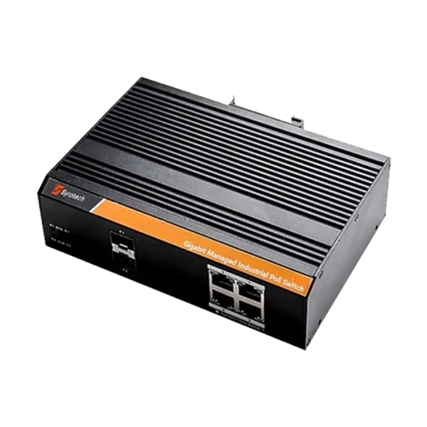 Syrotech SY-4000P-2S-IND Industrial Gigabit PoE Switch with 4 PoE Ports image 2