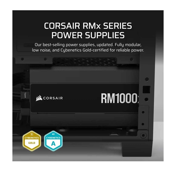 Corsair 1000W 80 Plus Gold Fully Modular ATX Black SMPS image 3