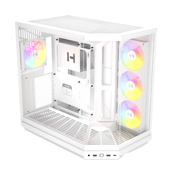 Hyte Y50 RGB Essential Aesthetic Snow White Gaming PC Cabinet image 4