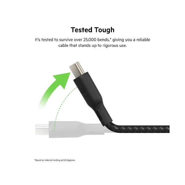 Belkin 100w Fast USB-Type-C to C Smartphone Charging Cable image 5