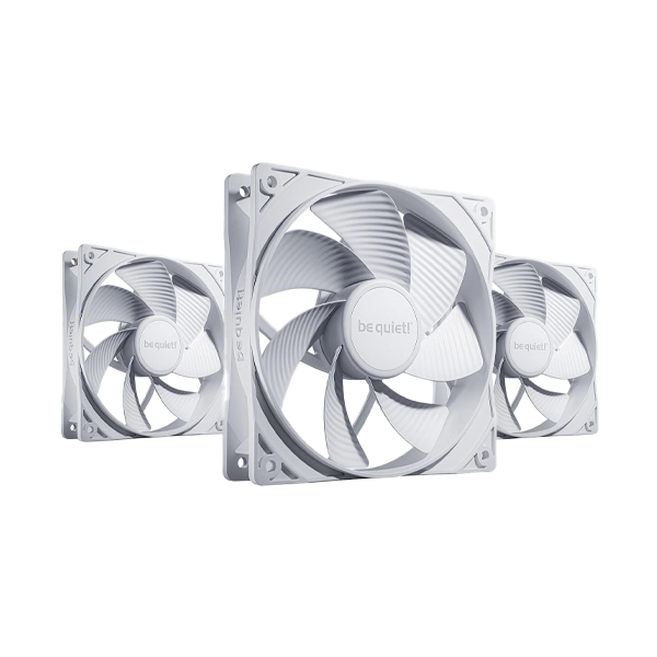 be quiet! Pure Wings 3 120mm PWM Reverse Triple-Pack White Case Fan