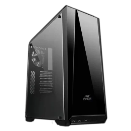 Ant Esports ICE-100TG Black Mid Tower Gaming Cabinet