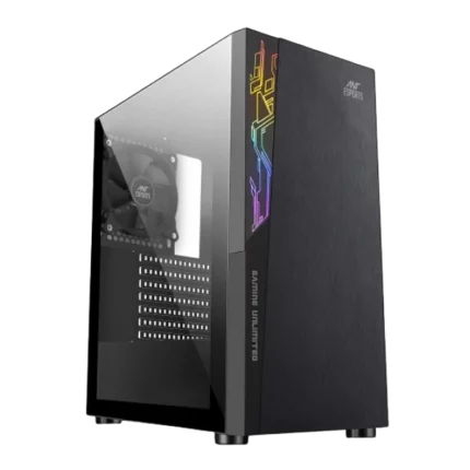 Ant Esports ICE-120AG Mid Tower Creativity Gaming Cabinet Black