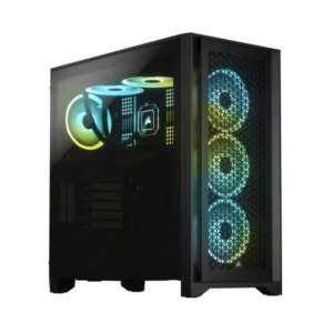 Corsair 4000D Airflow Black Plastic Tempered Glass ATX Mid-Tower Gaming Cabinet (CC-9011200-WW)