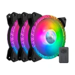 Cooler Master Masterfan MF120 Prismatic With ARGB Controller Triple Pack Fan