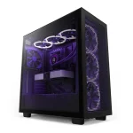 Nzxt H7 Flow Black Mid Tower Airflow PC Gaming Case (CM-H71FB-01)