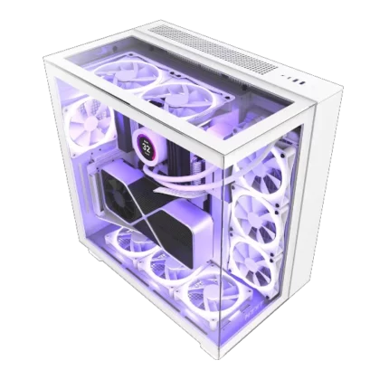 NZXT H9 Elite White Mid Tower Premium Dual-Chamber Cabinet