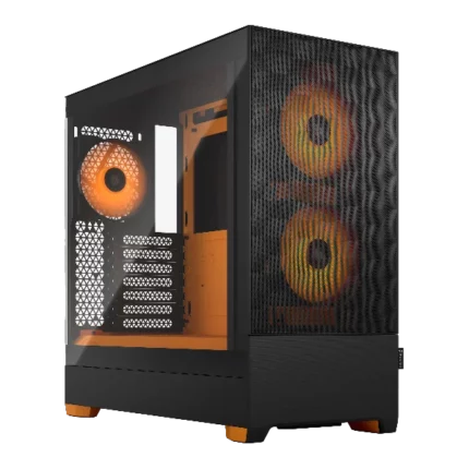 Fractal Design Pop Air RGB Orange Core TG Clear Tint Mid Tower Cabinet